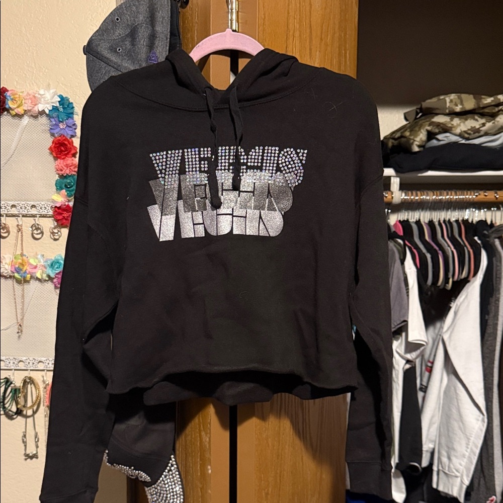 Zunie Black and Silver Graphic Hoodie